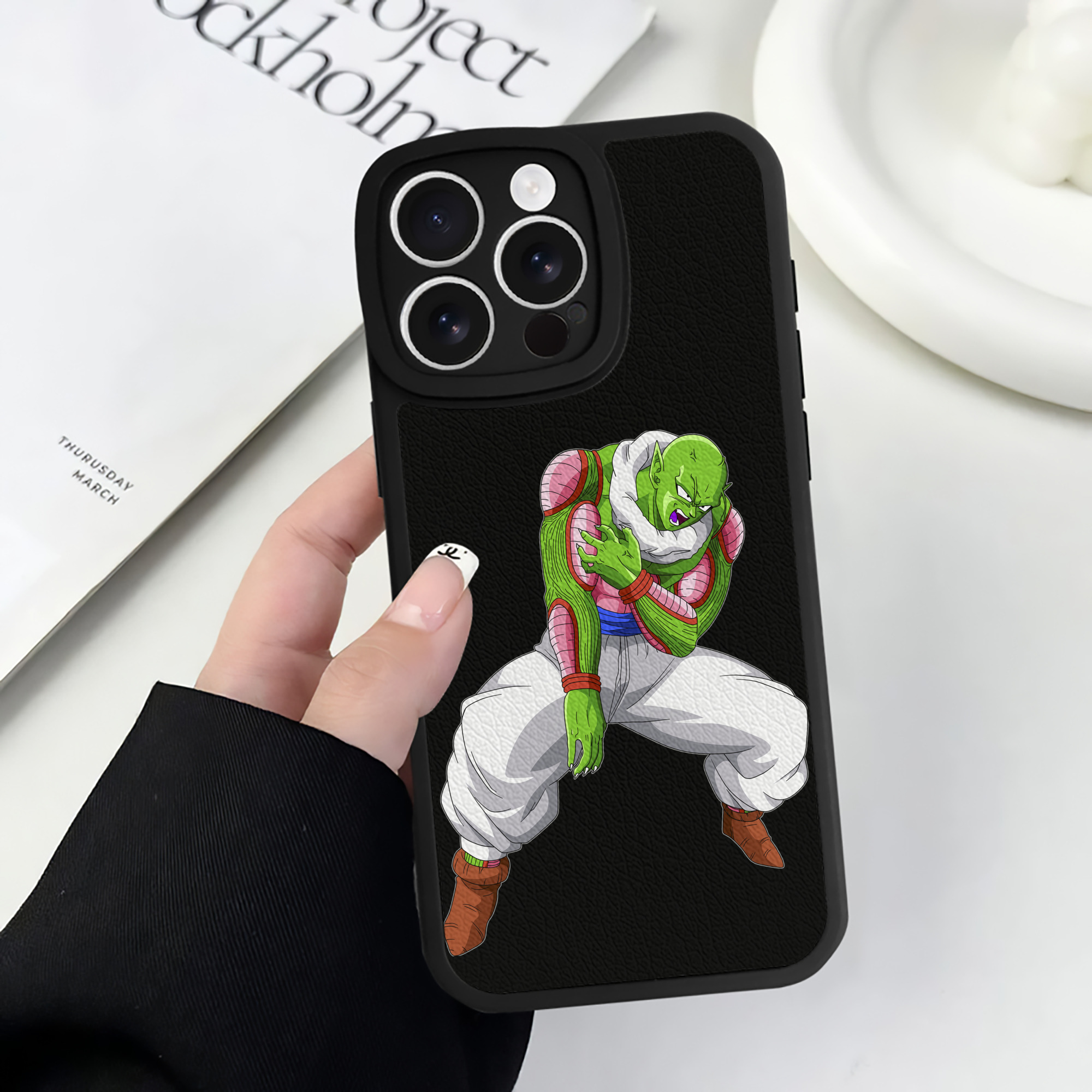 （画像用） ドラゴンボール ピッコロ DRAGON BALL Piccolo 【iPhone 16シリーズ対応】シリコンスマホケース（レザー調） 材質：シリコン